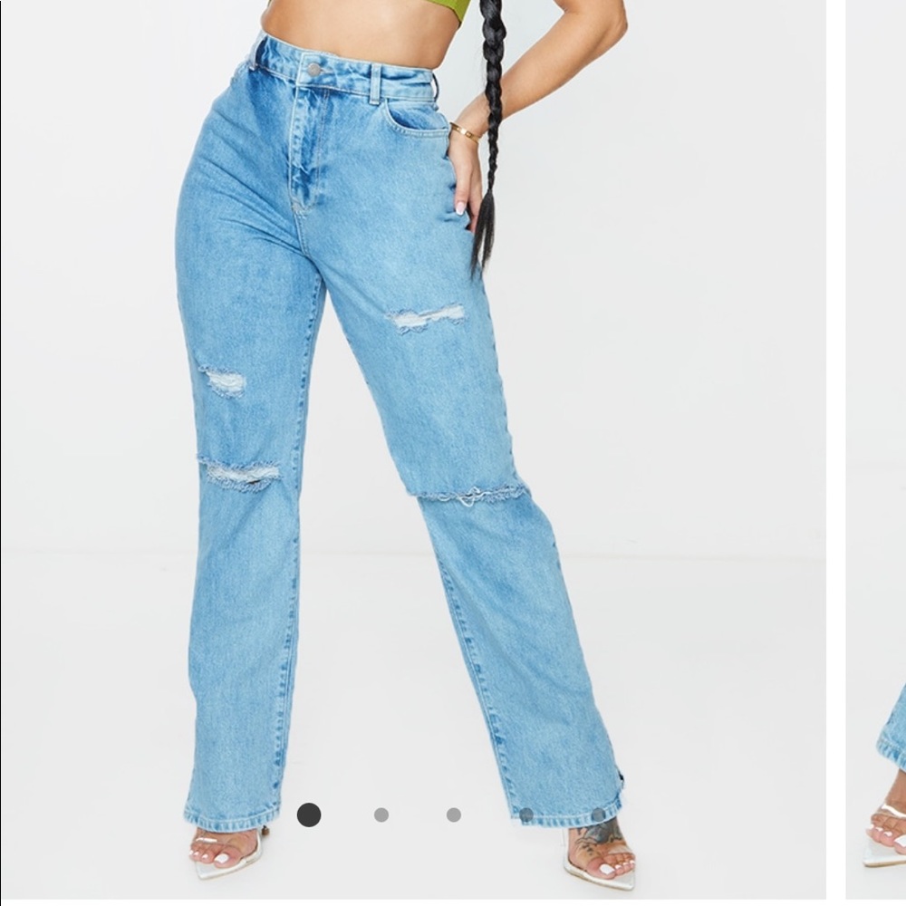 Split Hem Jeans